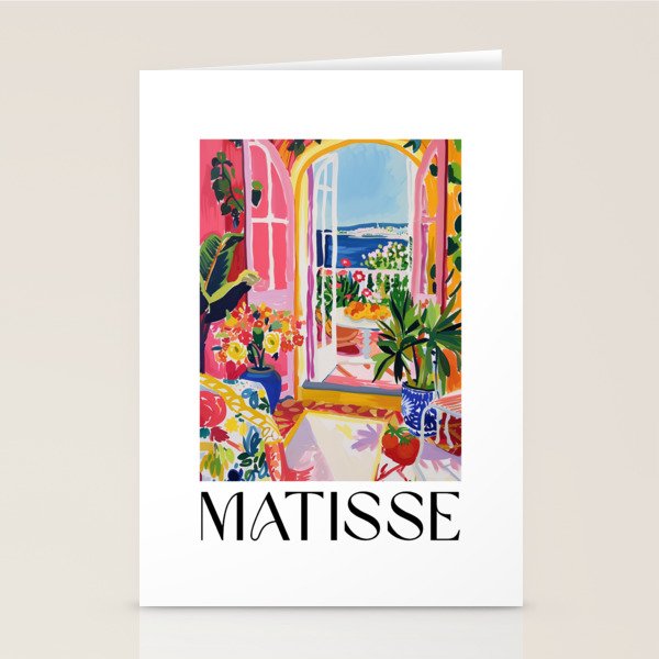 Mediterranean Bloom - Matisse inspired Stationery Card Gallery Image 2