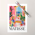 Mediterranean Bloom - Matisse inspired Wrapping Paper Gallery Image 1