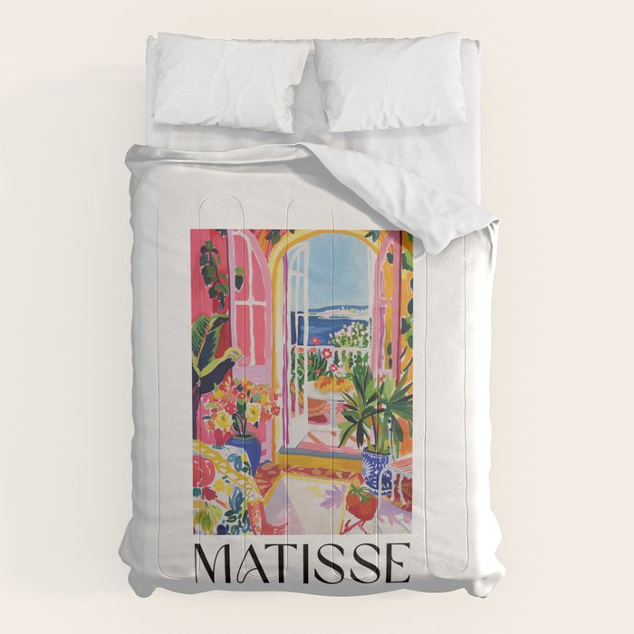 Mediterranean Bloom - Matisse inspired Comforter Gallery Image 1