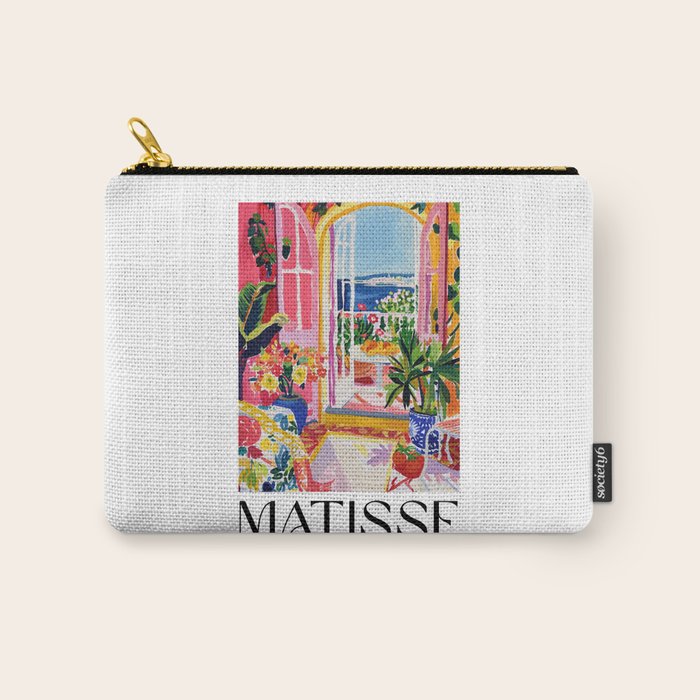 Mediterranean Bloom - Matisse inspired Carry All Pouch Gallery Image 1
