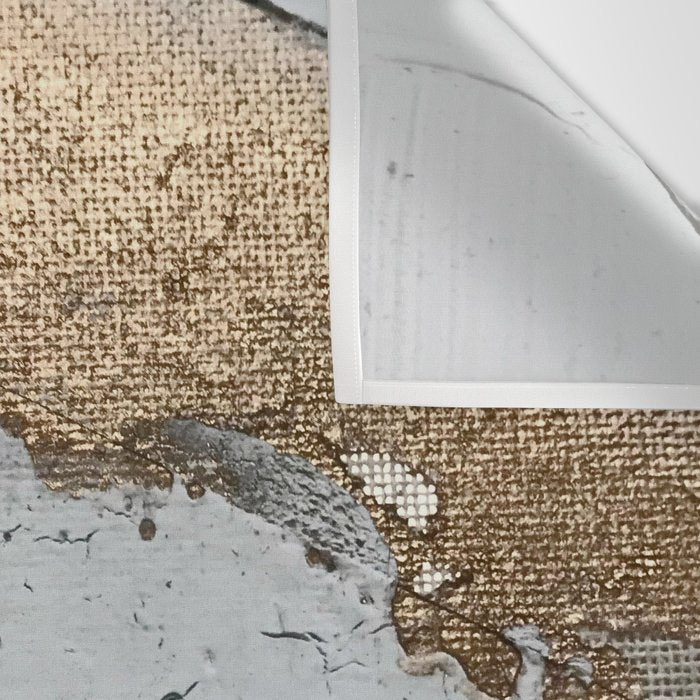 Still: an abstract mixed media piece in black, white, and gold by Alyssa Hamilton Art Wall Tapestry Gallery Image 3