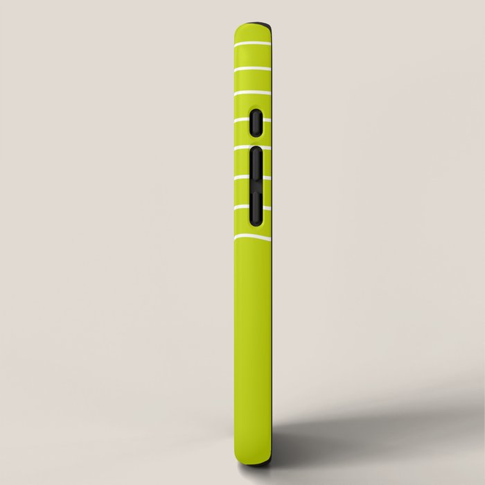Minimal Arch XXIII Lime Green Modern Geometric Lines iPhone Case Gallery Image 2