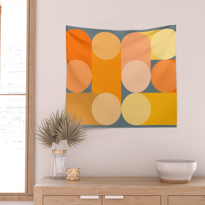 Modern Geometric 87A Wall Tapestry Gallery Image 2