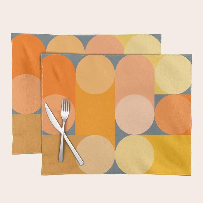 Modern Geometric 87A Placemat Gallery Image 1