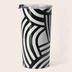 Mid Century Modern Abstract line art Painting  Travel Mug Gallery Image 3
