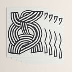 Mid Century Modern Abstract line art Painting  Wrapping Paper Gallery Image 3