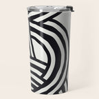 Mid Century Modern Abstract line art Painting  Travel Mug Gallery Image 2
