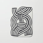 Mid Century Modern Abstract line art Painting  Bath Mat Gallery Image 1