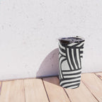 Mid Century Modern Abstract line art Painting  Travel Mug Gallery Image 4