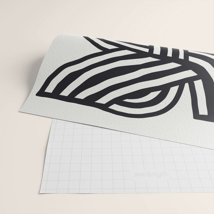 Mid Century Modern Abstract line art Painting  Wrapping Paper Gallery Image 2