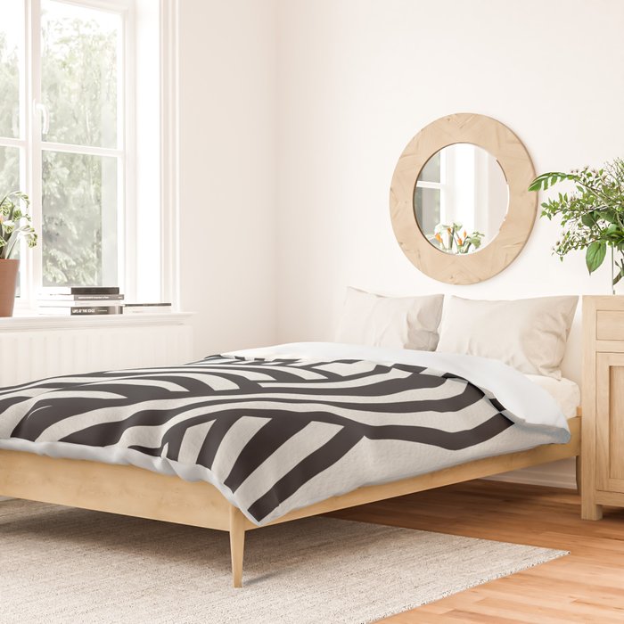Mid Century Modern Abstract line art Painting  Duvet Cover Gallery Image 2