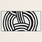 Mid Century Modern Abstract line art Painting  Desk Mat Gallery Image 3