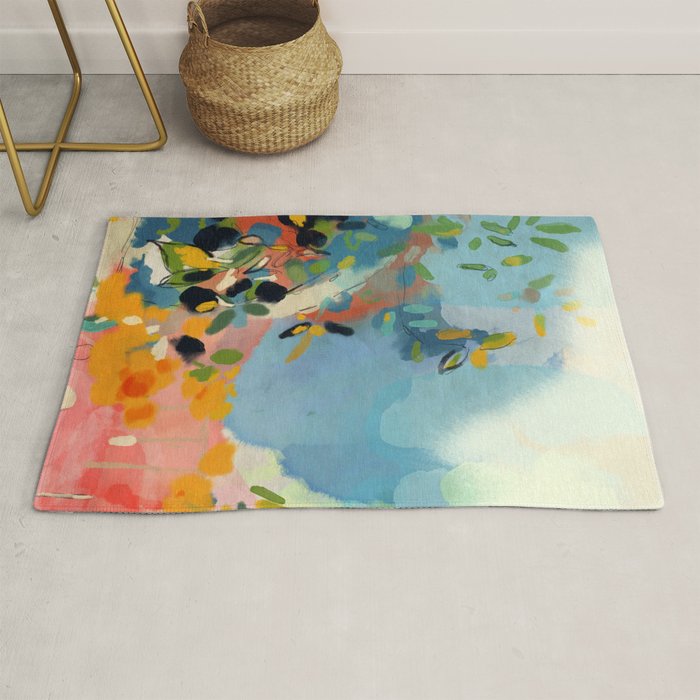 garden with sea view and olive tree Rug Gallery Image 1