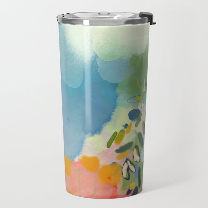 garden with sea view and olive tree Travel Mug Gallery Image 2