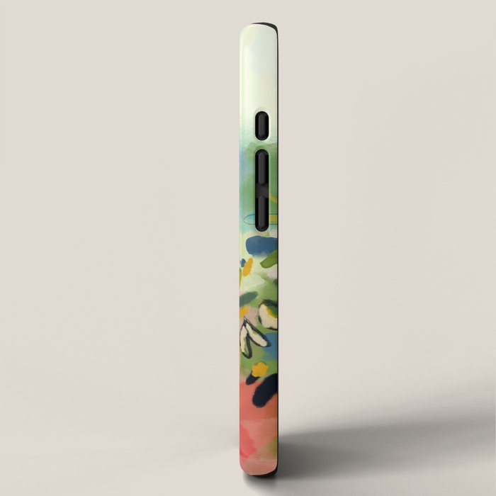 garden with sea view and olive tree iPhone Case Gallery Image 2