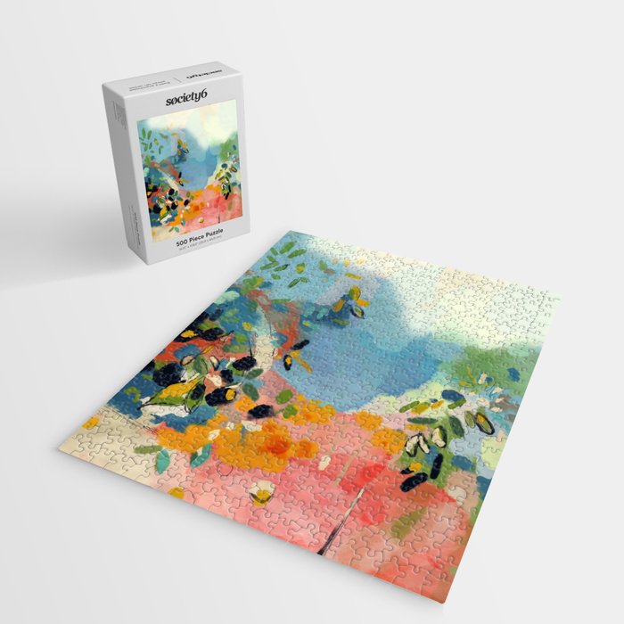 garden with sea view and olive tree Jigsaw Puzzle Gallery Image 2