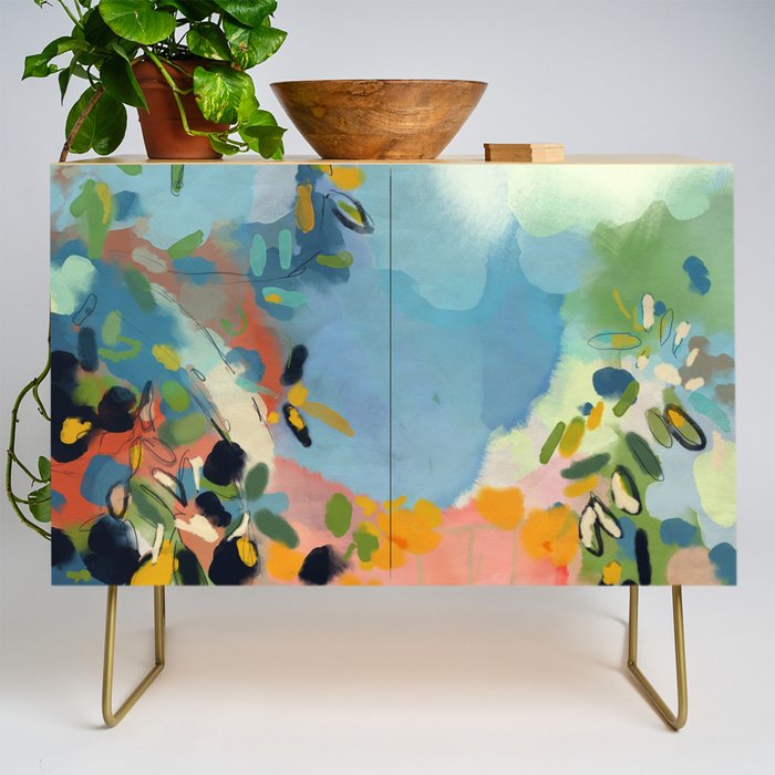 garden with sea view and olive tree Credenza Gallery Image 1