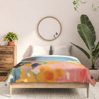 garden with sea view and olive tree Comforter Gallery Image 3