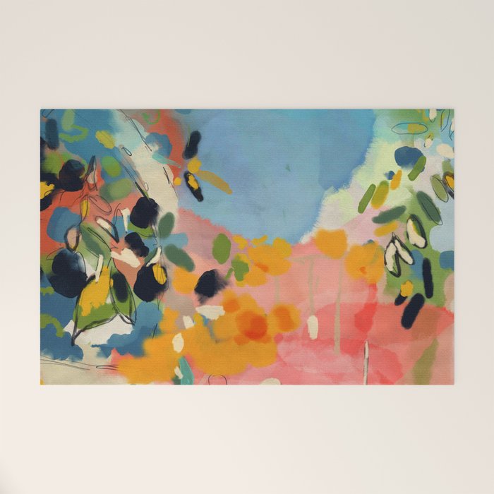 garden with sea view and olive tree Welcome Mat Gallery Image 1