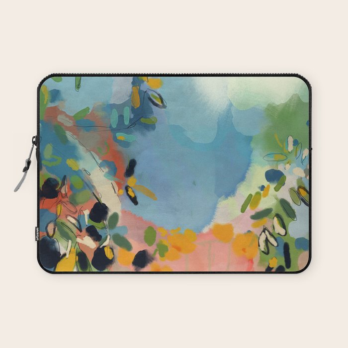 garden with sea view and olive tree Laptop Sleeve Gallery Image 1
