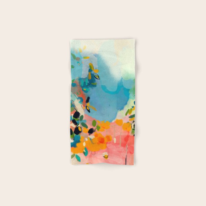 garden with sea view and olive tree Bath Towel Gallery Image 1