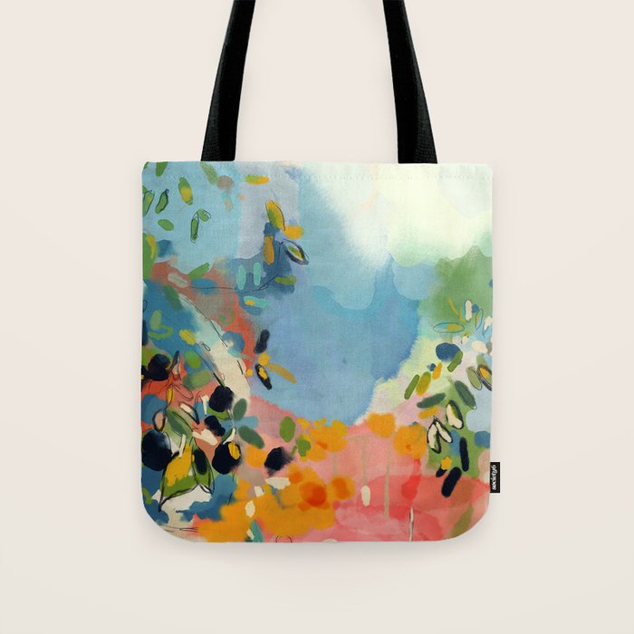 garden with sea view and olive tree Tote Bag Gallery Image 1