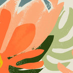 Flowers & Rain, Summer Floral Nature Botanical Painting, Modern Colorful Bohemian Illustration Coffee Mug Gallery Image 2