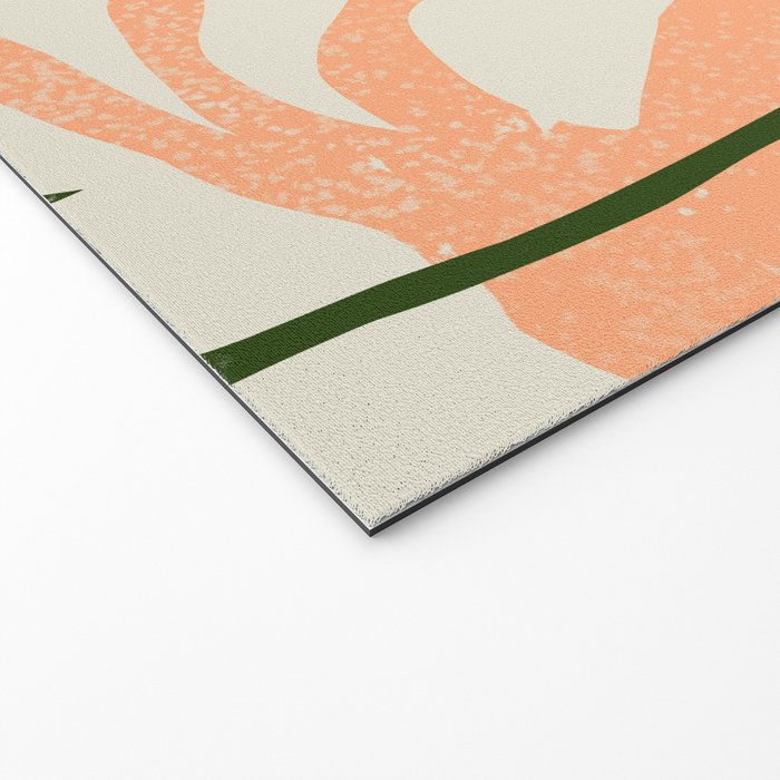 Flowers & Rain, Summer Floral Nature Botanical Painting, Modern Colorful Bohemian Illustration Welcome Mat Gallery Image 2