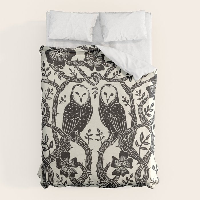 Rose Owls Duvet Cover Gallery Image 6