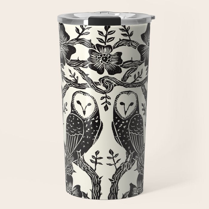 Rose Owls Travel Mug Gallery Image 1