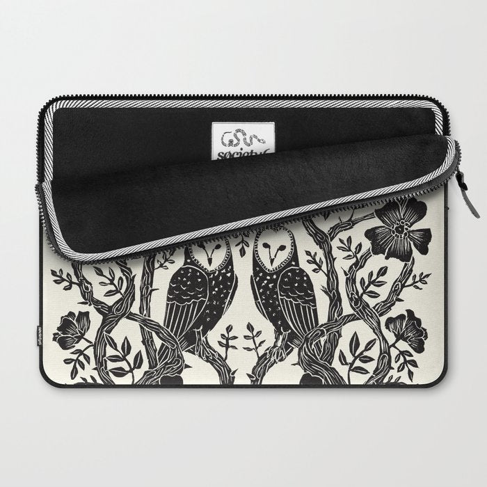 Rose Owls Laptop Sleeve Gallery Image 2