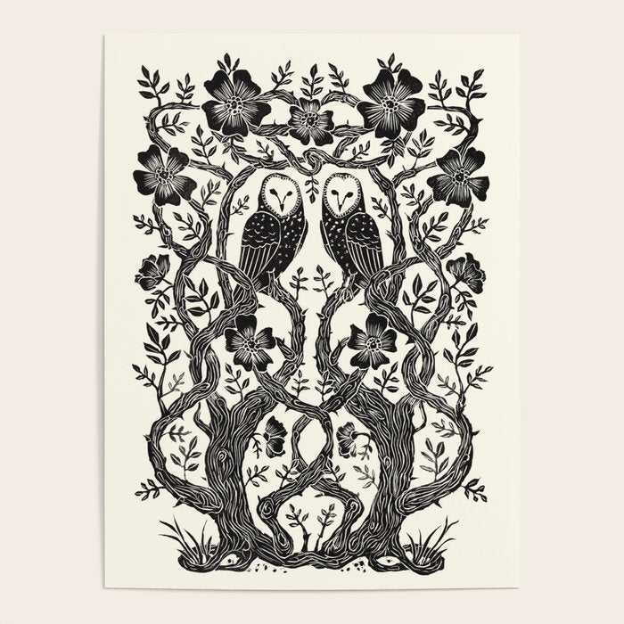 Rose Owls Poster Gallery Image 4