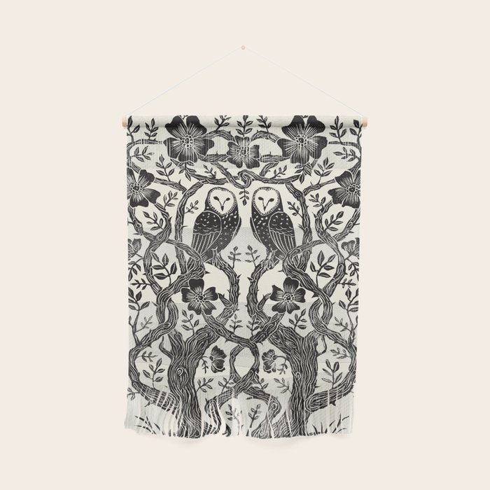 Rose Owls Wall Hanging Gallery Image 1