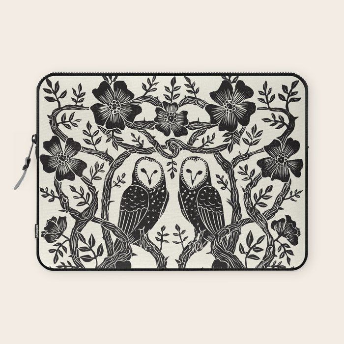 Rose Owls Laptop Sleeve Gallery Image 1