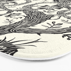 Rose Owls Bath Mat Gallery Image 3