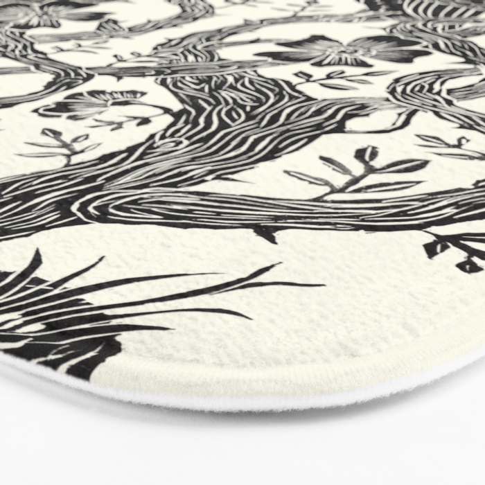 Rose Owls Bath Mat Gallery Image 3