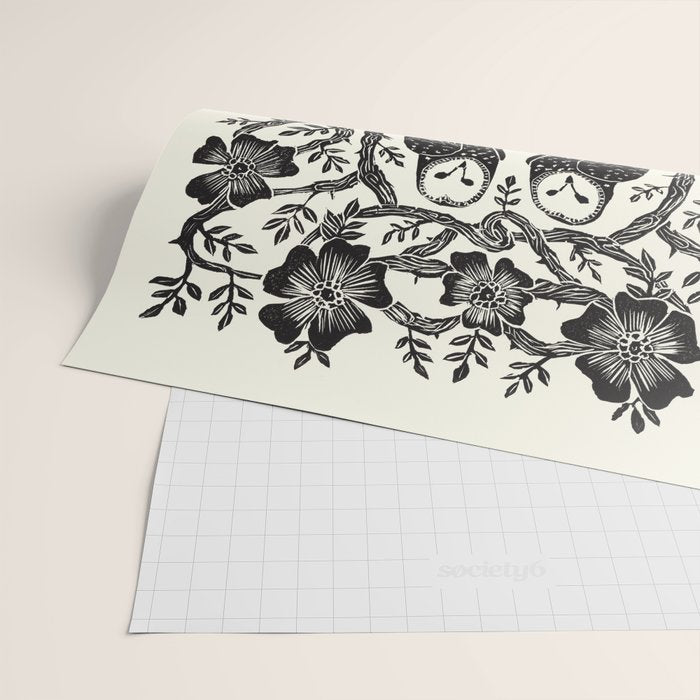 Rose Owls Wrapping Paper Gallery Image 2