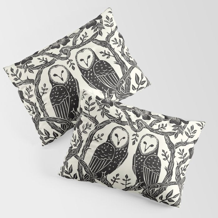 Rose Owls Pillow Sham Gallery Image 3