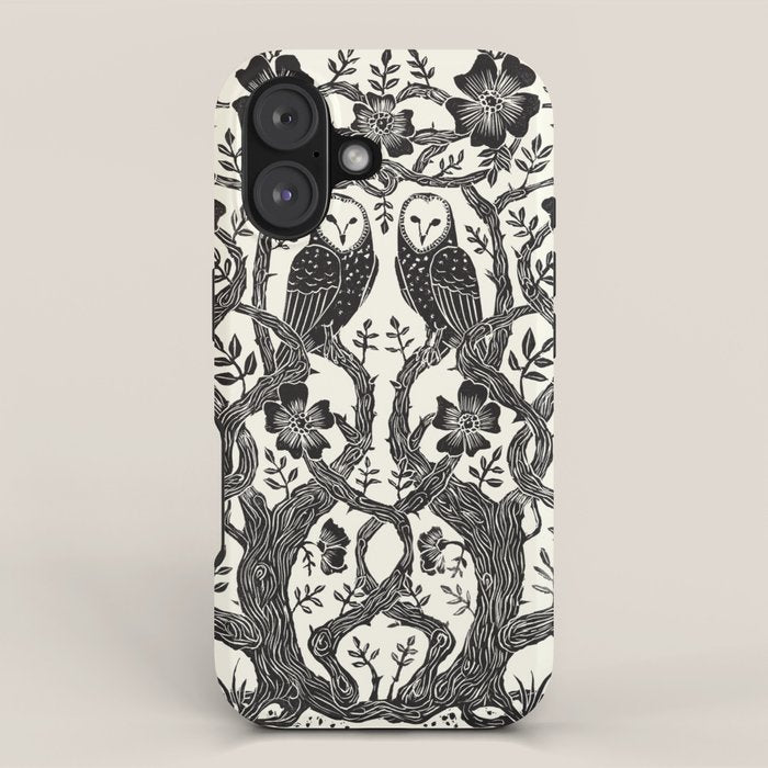 Rose Owls iPhone Case Gallery Image 1