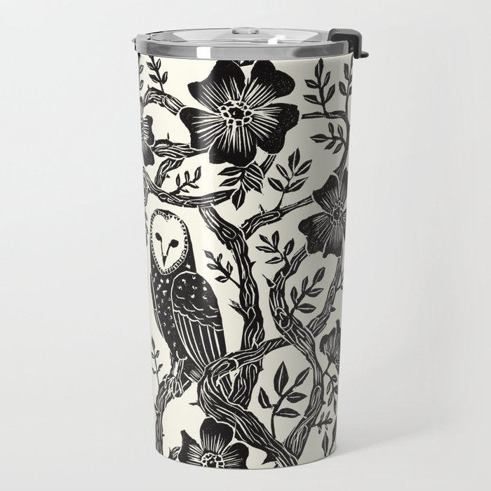 Rose Owls Travel Mug Gallery Image 2