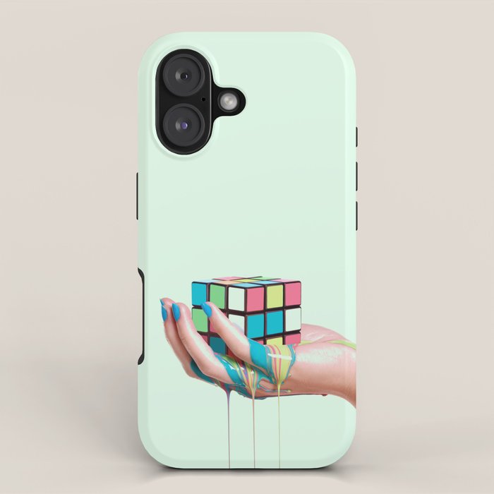 MELTING RUBIKS CUBE iPhone Case Gallery Image 1