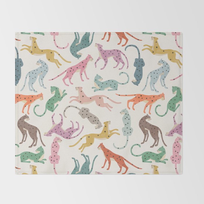 Cheetah Poster Throw Blanket Gallery Image 2