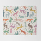 Cheetah Poster Throw Blanket Gallery Image 2