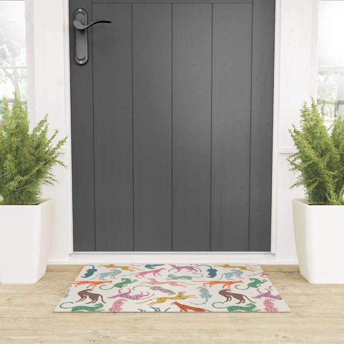 Cheetah Poster Welcome Mat Gallery Image 3