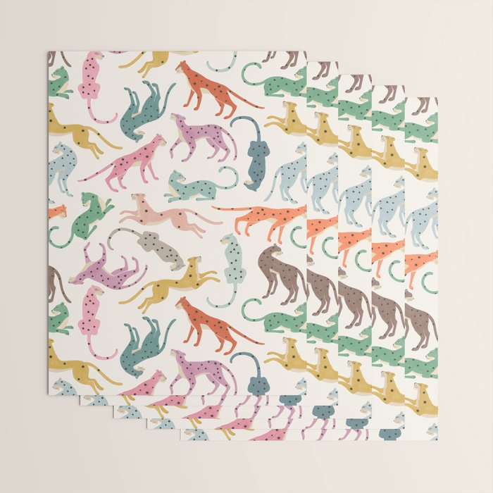 Cheetah Poster Wrapping Paper Gallery Image 3