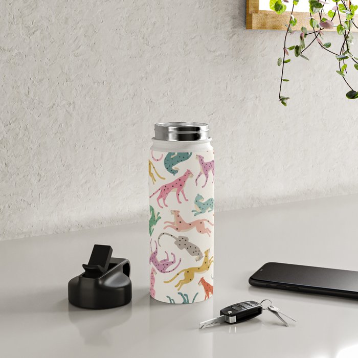 Cheetah Poster Water Bottle Gallery Image 4