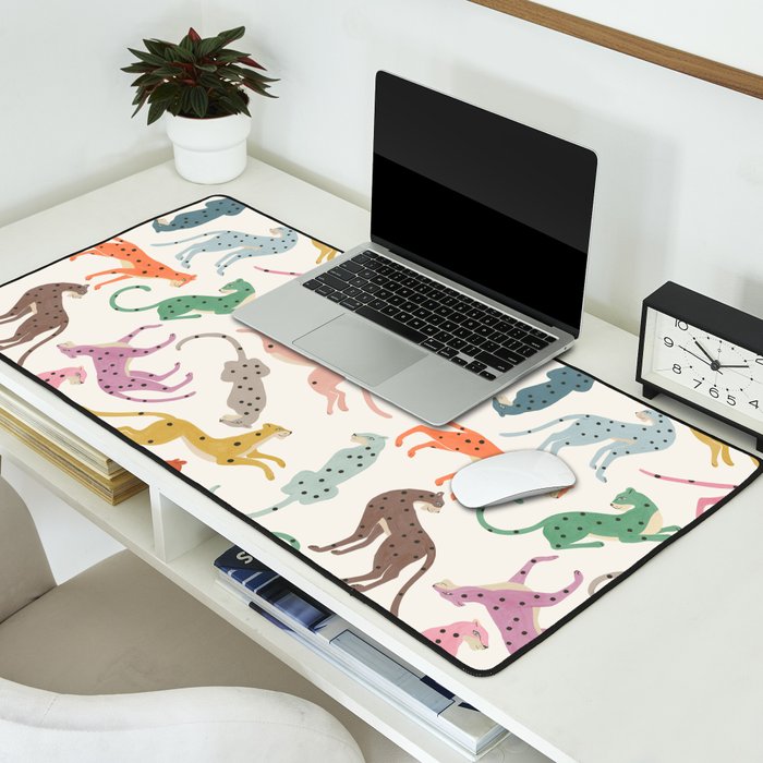 Cheetah Poster Desk Mat Gallery Image 2