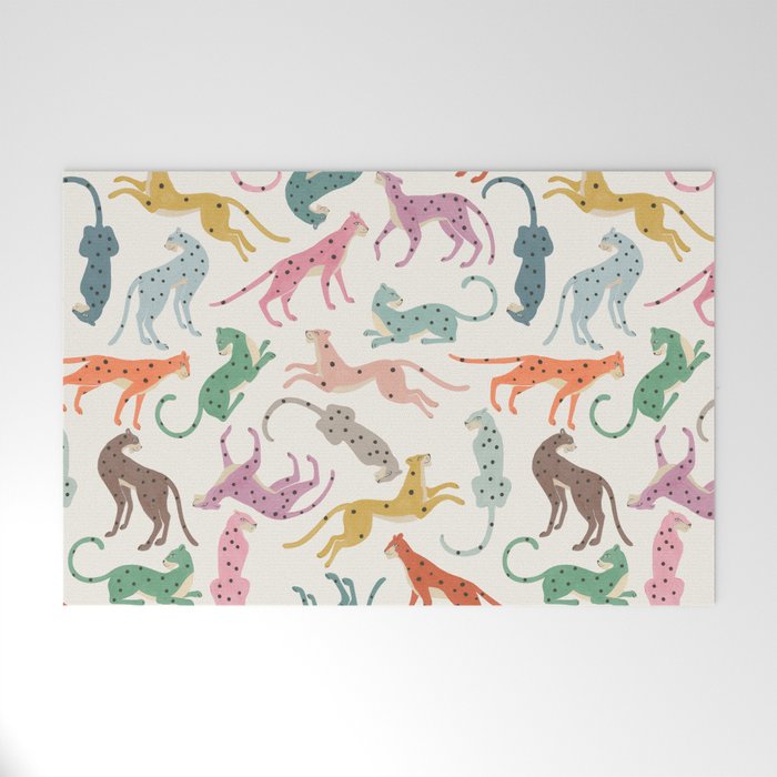 Cheetah Poster Welcome Mat Gallery Image 1