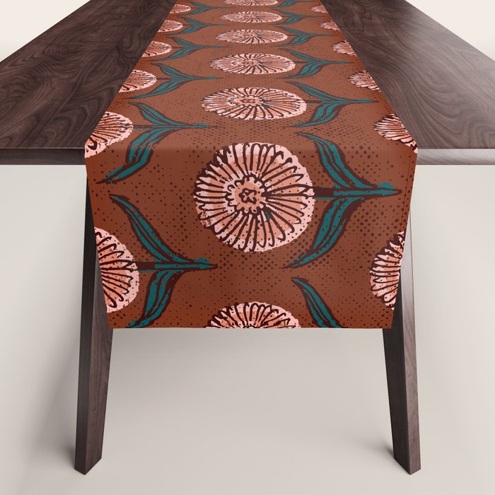 DAHLIA FLOWER Table Runner Gallery Image 1