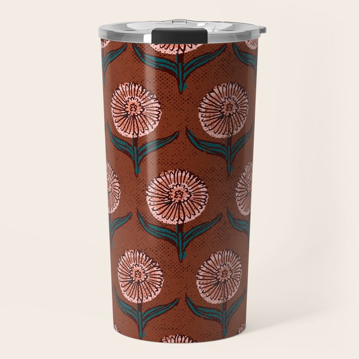 DAHLIA FLOWER Travel Mug Gallery Image 1